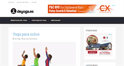 Desktop Screenshot of deyoga.es